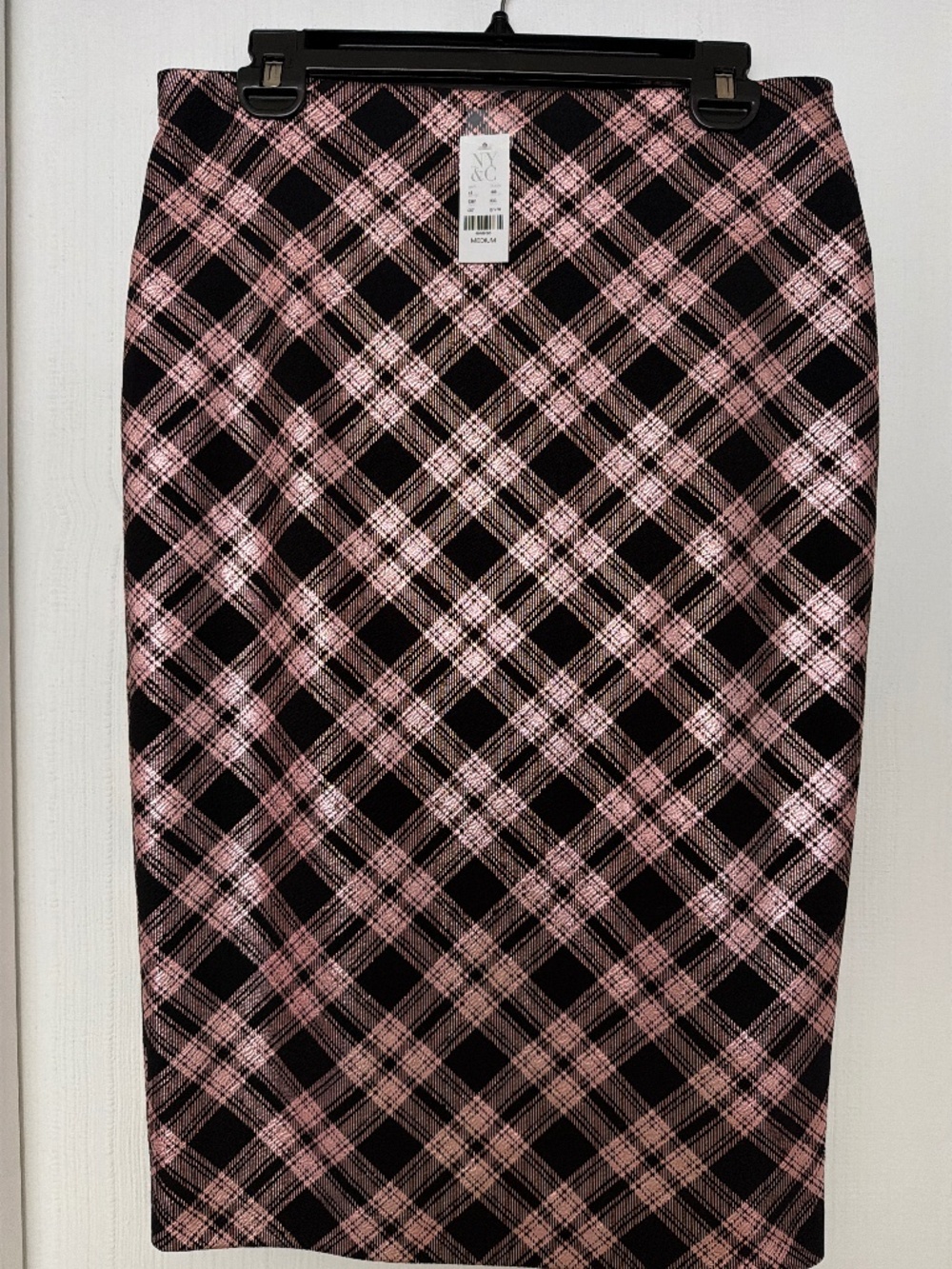 New York & Company Plaid Pencil Skirt – NWT